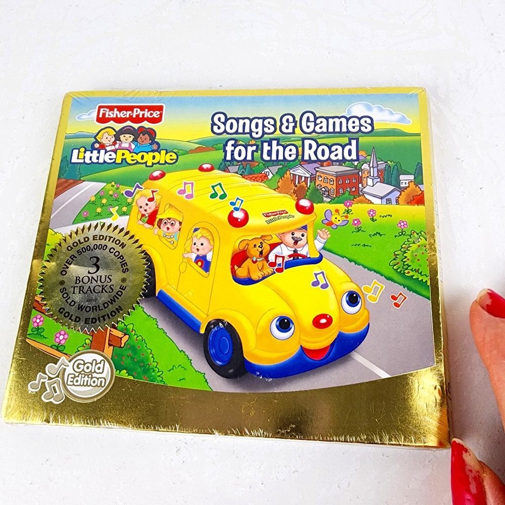 Fisher Price Little People Songs & Games for the Road CD Gold Edition NWT